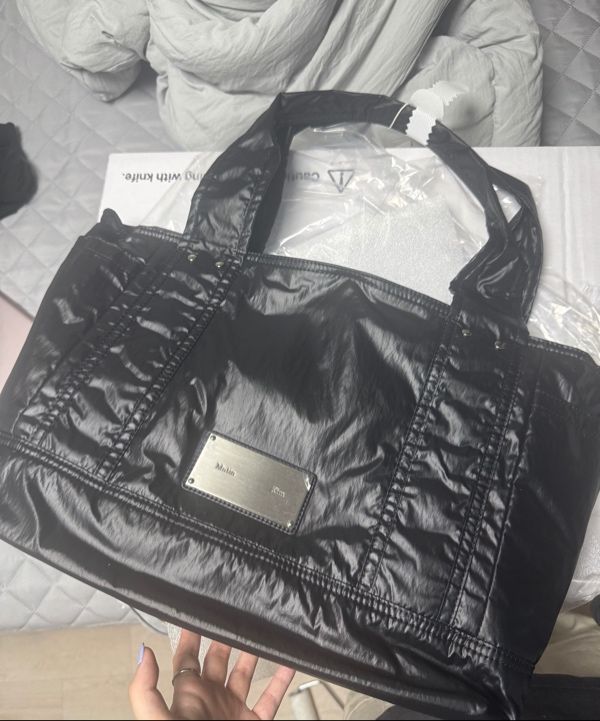 【Matin Kim】NYLON TWO WAY BIG BAG MUSINSA | MATIN KIM NYLON TWO WAY BIG BAG IN BLACK