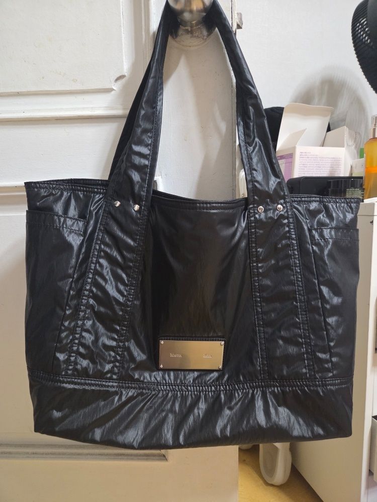 【MATIN KIM】NYLON TWO WAY BIG BAG MUSINSA | MATIN KIM NYLON TWO WAY BIG BAG IN BLACK