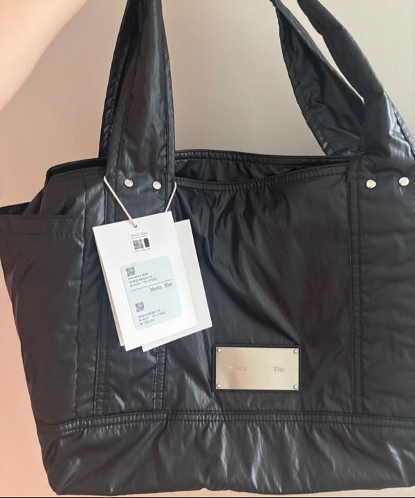 MUSINSA | MATIN KIM NYLON TWO WAY BIG BAG IN BLACK