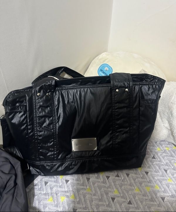 MUSINSA | MATIN KIM NYLON TWO WAY BIG BAG IN BLACK
