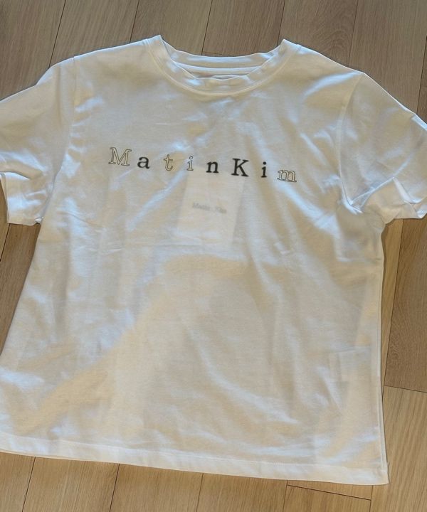 ★Matin Kim★ STICKER GRAPHIC LOGO TOP IN LIME MK2534TS025ML STICKER GRAPHIC LOGO TOP IN LIME – Matin Kim