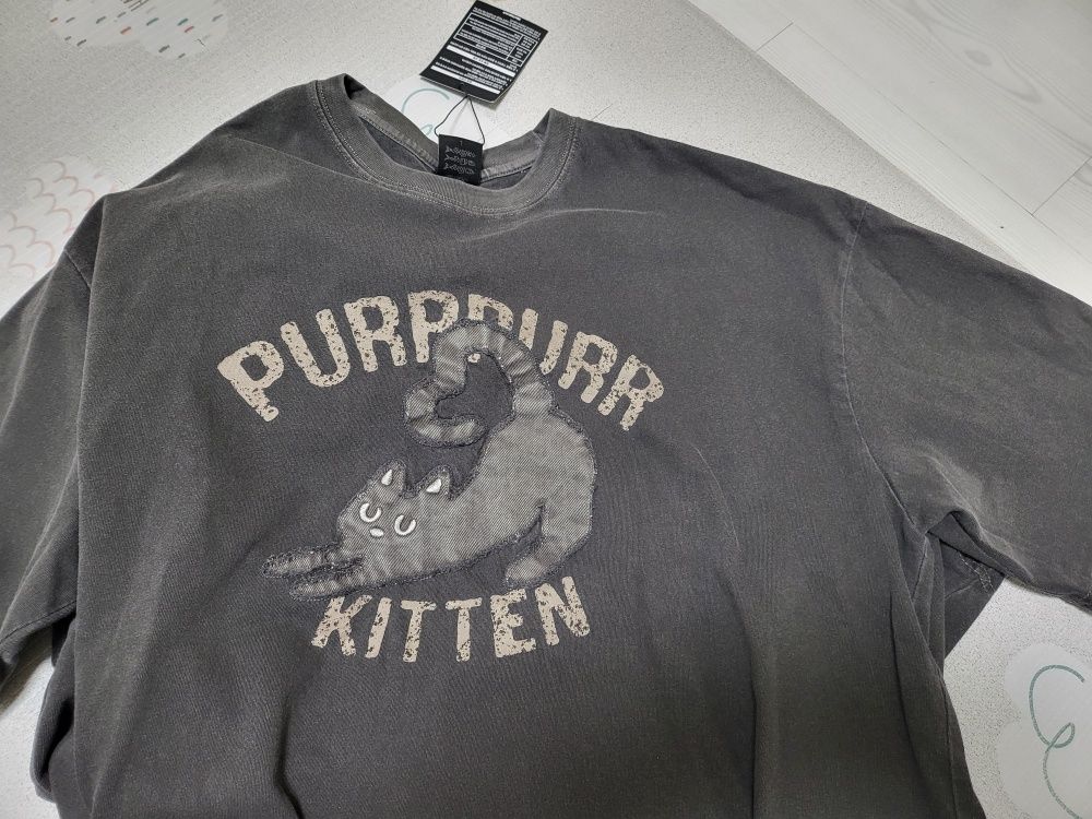 CPGN STUDIOのKitten Patch Pigment Short Sleeve T-Shirt 全2色 MUSINSA | CPGN STUDIO Kitten Patch Pigment Short Sleeve T