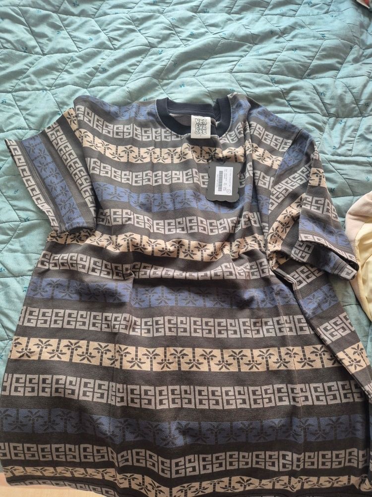 MUSINSA | YESEYESEE Y.E.S Palm Jacquard Tee Charcoal