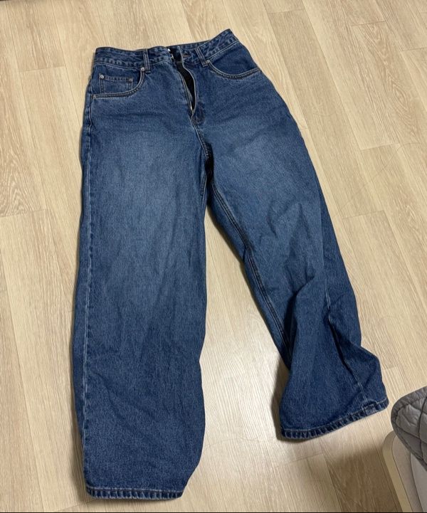 MUSINSA | ERA WOMEN ERA WIDE FIT DENIM PANTS - DUSTY BLUE