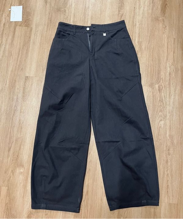 パンツ ROCKCAKE Eyelet R Pocket Curved Pants 5BMR0085 MUSINSA | ROCKCAKE Eyelet R Pocket Curved Pants - Black