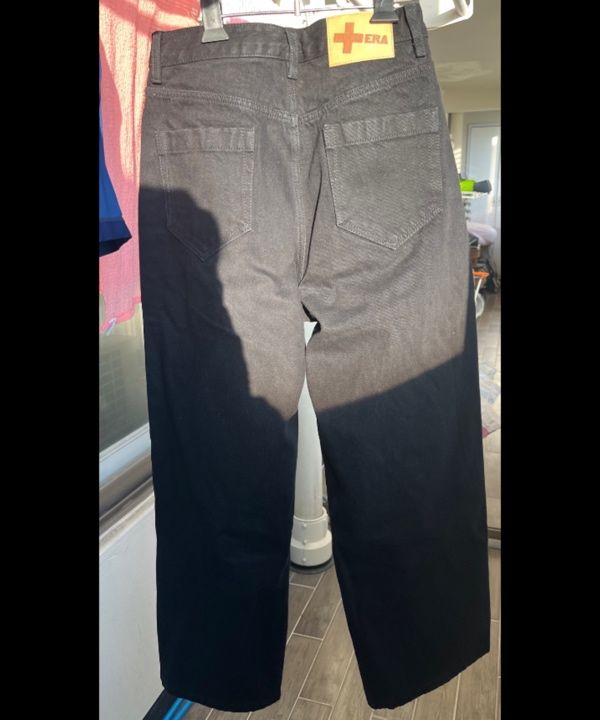 MUSINSA | ERA WOMEN ERA WIDE FIT DENIM PANTS - BLACK