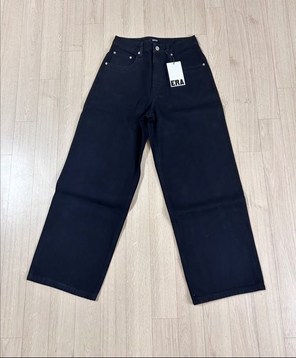 MUSINSA | ERA WOMEN ERA WIDE FIT DENIM PANTS - BLACK
