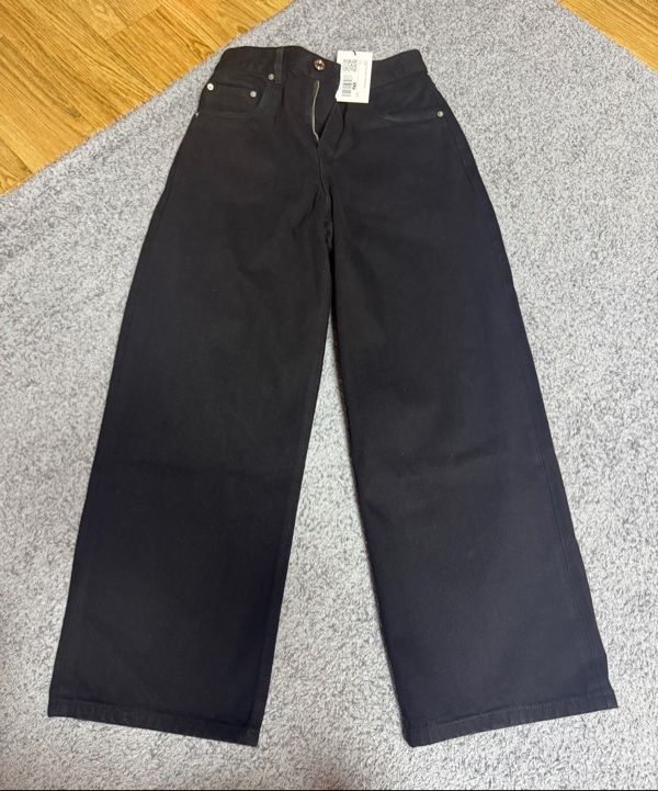 MUSINSA | ERA WOMEN ERA WIDE FIT DENIM PANTS - BLACK