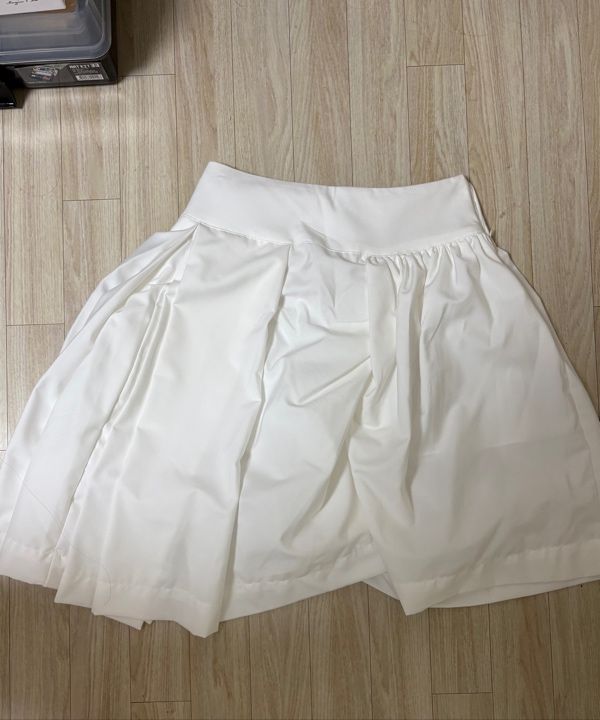 MUSINSA | FLAREUP Asymmetrical Draped Midi Skirt (FL-248_White)