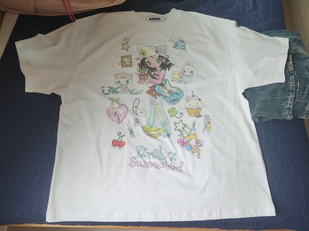 ★KIRSH★ Kirsh X Sun One Bird Full Print Big Oversized T-Sh MUSINSA | KIRSH Kirsh x Sun One Bird Main Graphic Big