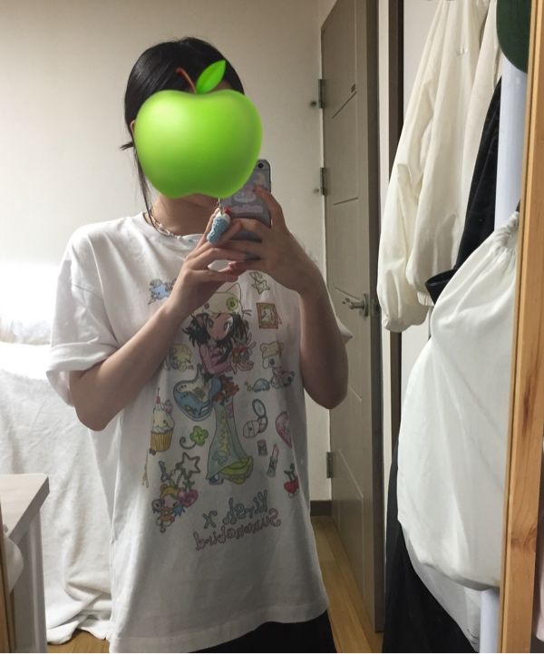 ★KIRSH★ Kirsh X Sun One Bird Big Oversized Eye T-Shirt Whi MUSINSA公式 | KIRSH Kirsh x Sun One Bird Big Oversized