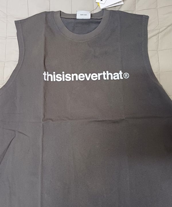 ★thisisneverthat★T-Logo Sleeveless★大人気★ thisisneverthat T-Logo Sleeveless - Black | International Store