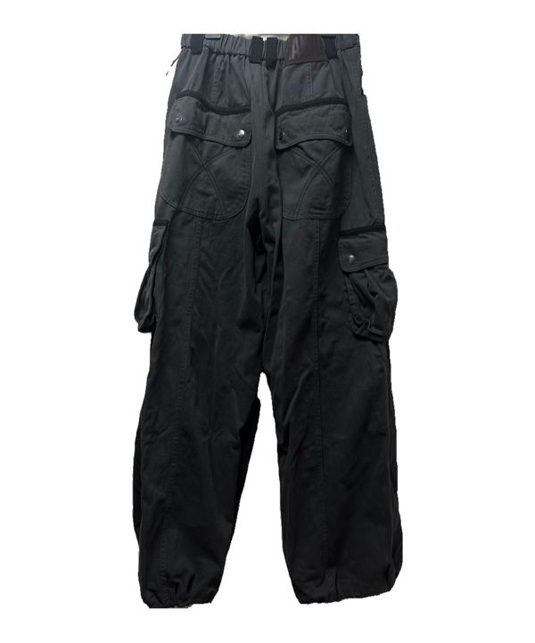 MUSINSA | AAKAM Knee Pin-tuck Contrast Cargo Pants (Dark Gray)