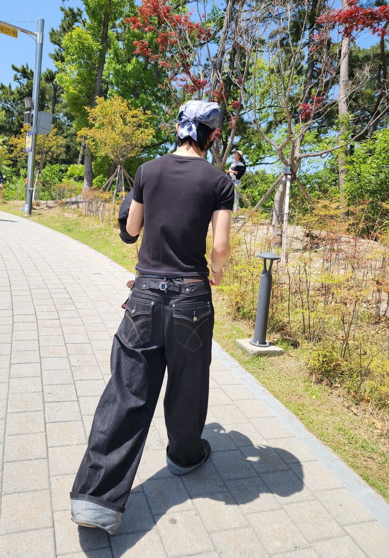 AAKAM ■ Cinch Back Denim Pants デニム MUSINSA | AAKAM Cinch Back Denim Pants (Black)