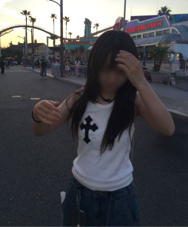 十字架 ユニセックス Tシャツ [AAKAM] AKM CROS2 HALF TOP AKM CROS2 Half Top (Black) - AAKAM
