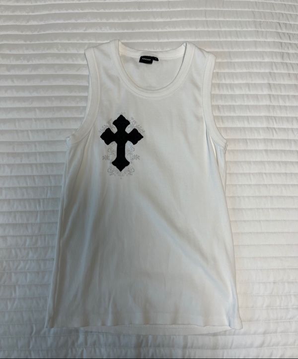 AAKAM AKM CROS2 Sleeveless (White） MUSINSA | AAKAM AKM CROS2 Sleeveless (White)