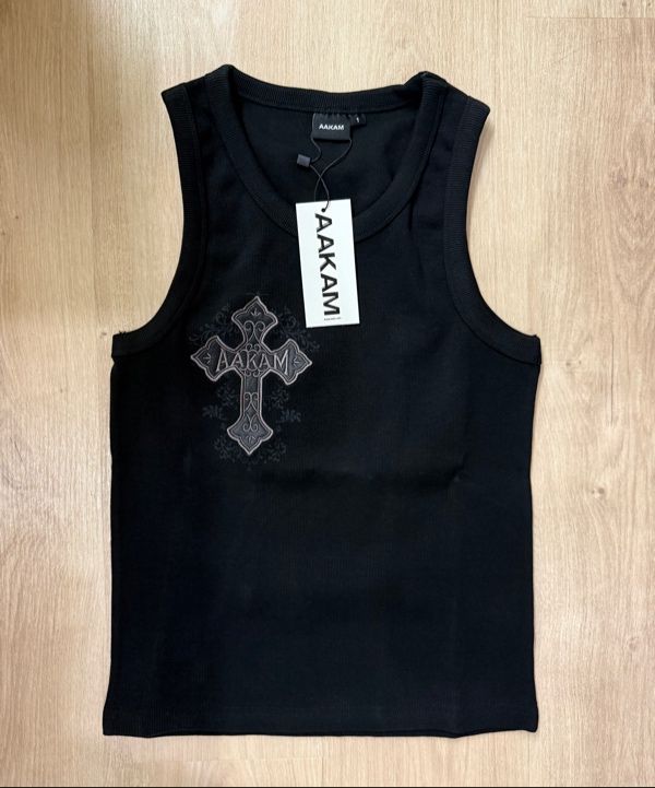 MUSINSA公式 | AAKAM AKM CROS2 Sleeveless (Black)