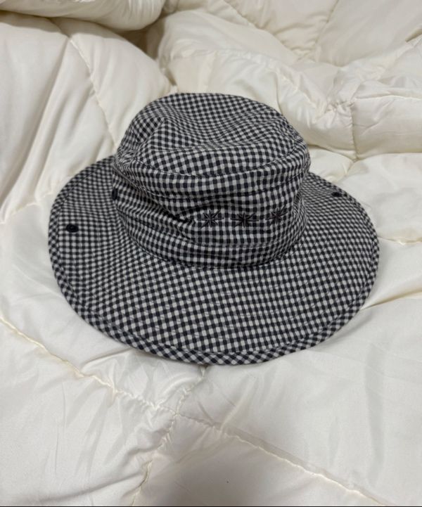 MUSINSA公式 | SUNLOVE Grid Pioneer Bucket Hat Black Gingham