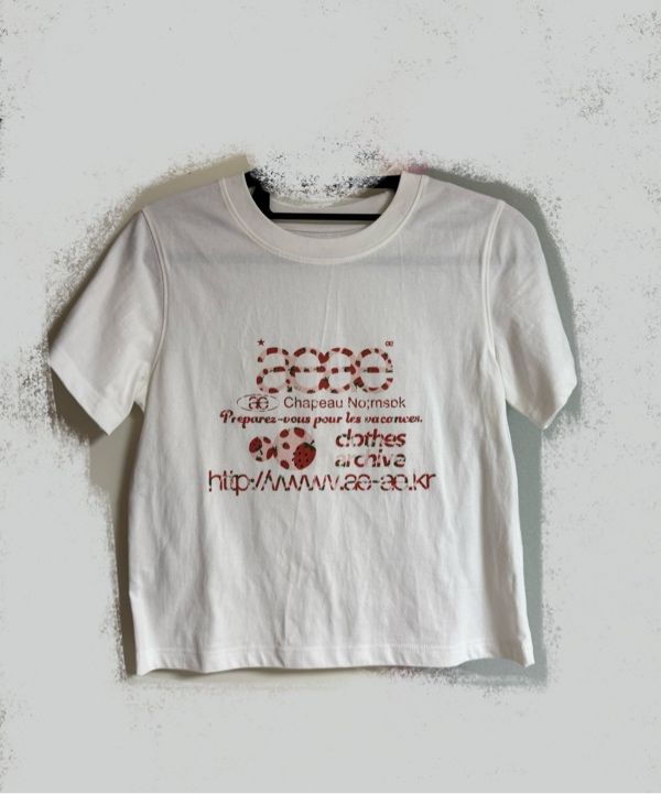 ★AEAE★ WEB LOGO T-SHIRTS [STRAWBERRY] ★大人気★ WEB LOGO T-SHIRTS [STRAWBERRY] – aeae JAPAN