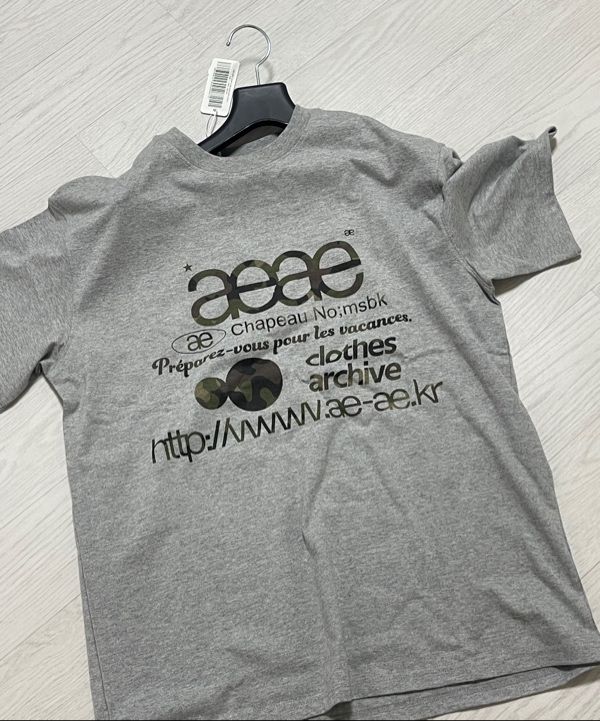 MUSINSA | AEAE WEB LOGO T-SHIRTS [WHITE/CAMO]