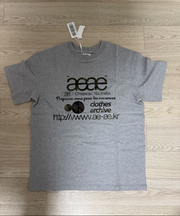 Tシャツ・カットソー [AEAE] WEB LOGO CROP T-SHIRTS MELANGE GREY/CAMO WEB LOGO CROP T-SHIRTS [MELANGE GREY/CAMO] – aeae JAPAN