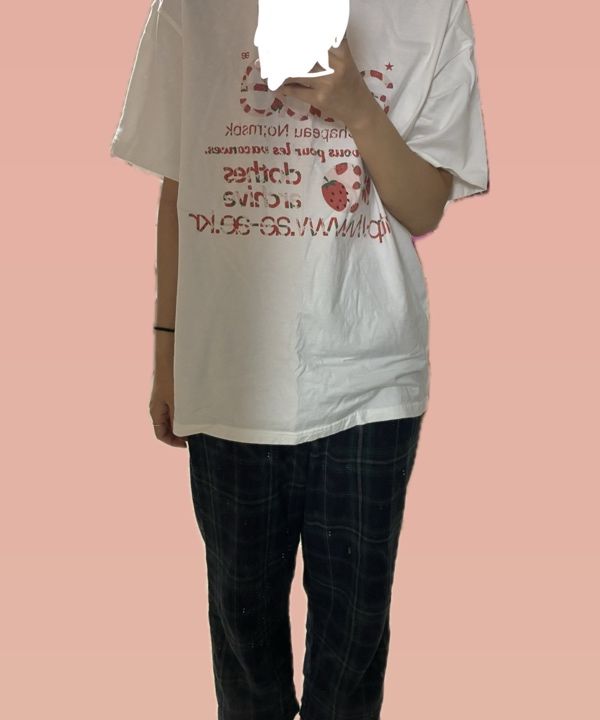 MUSINSA | AEAE WEB LOGO T-SHIRTS [STRAWBERRY]