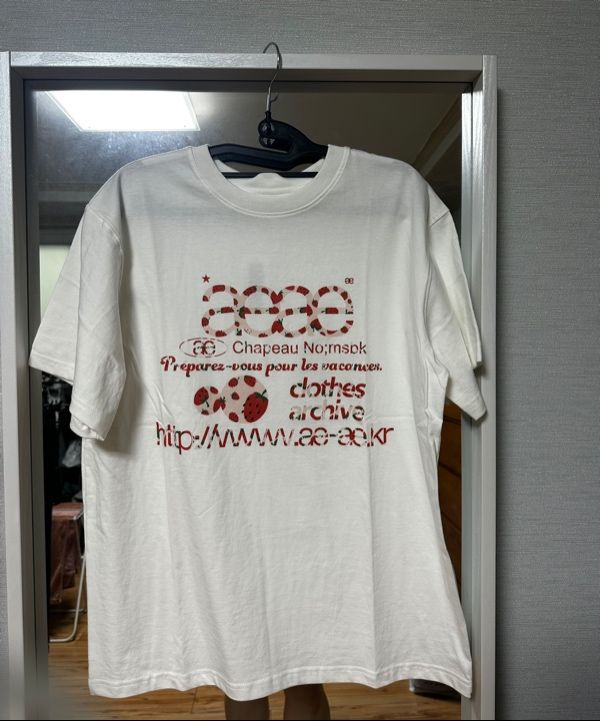 トップス AEAE STRAWBERRY TEE(GREY) MUSINSA | AEAE WEB LOGO T-SHIRTS [STRAWBERRY]
