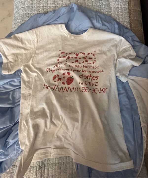 MUSINSA | AEAE WEB LOGO T-SHIRTS [STRAWBERRY]