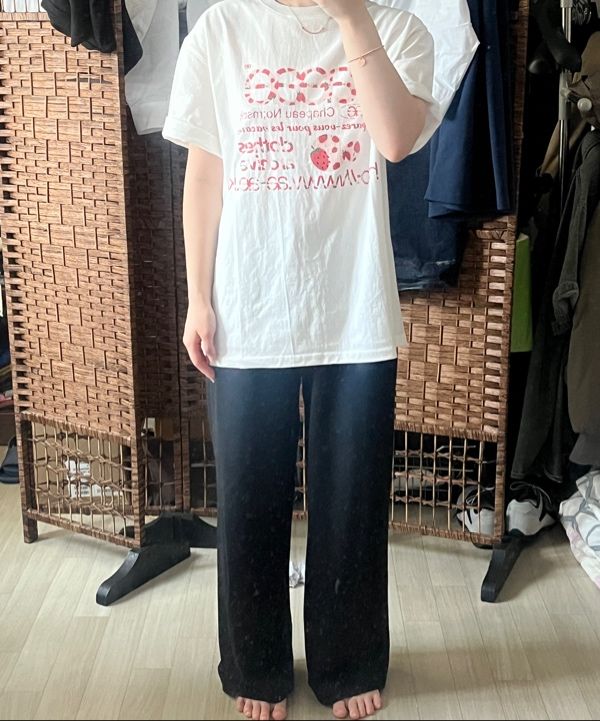 MUSINSA公式 | AEAE WEB LOGO T-SHIRTS [STRAWBERRY]