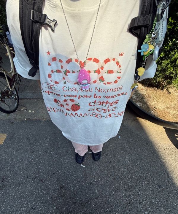 MUSINSA公式 | AEAE WEB LOGO T-SHIRTS [STRAWBERRY]