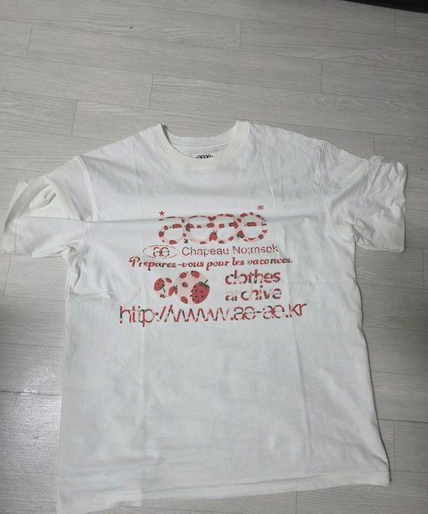 トップス AEAE STRAWBERRY TEE(GREY) MUSINSA | AEAE WEB LOGO T-SHIRTS [STRAWBERRY]
