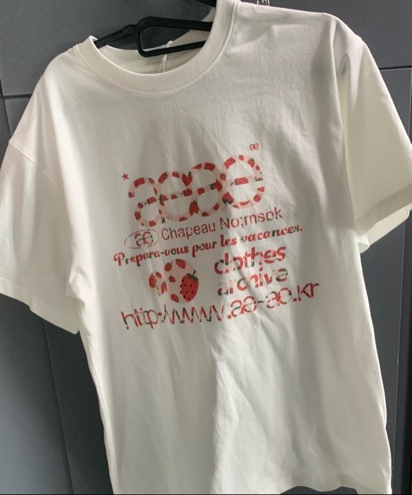 ★AEAE★ WEB LOGO T-SHIRTS [STRAWBERRY] ★大人気★ MUSINSA | AEAE WEB LOGO T-SHIRTS [STRAWBERRY]