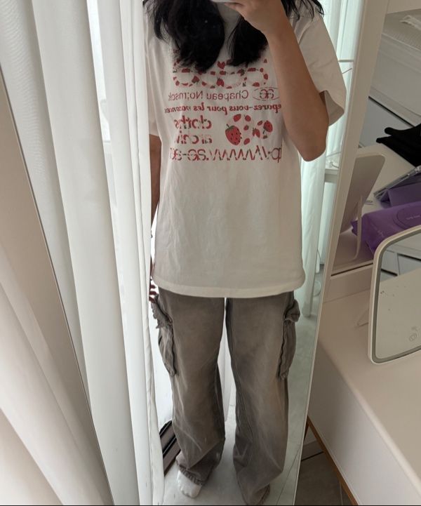 MUSINSA | AEAE WEB LOGO T-SHIRTS [STRAWBERRY]