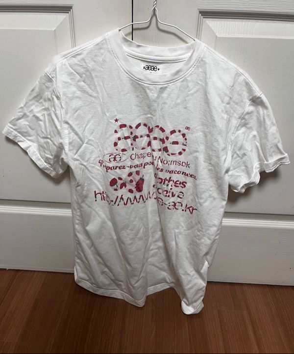 韓国限定 AEAE WEBロゴ Tシャツ ストロベリー WEB LOGO T-SHIRTS [STRAWBERRY] – aeae JAPAN