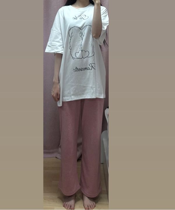 ★RONRON ★PUPPY TAILS OVER FIT T SHIRT RONRON PUPPY TAILS OVER FIT T SHIRT BLACK – SeoulSeoul