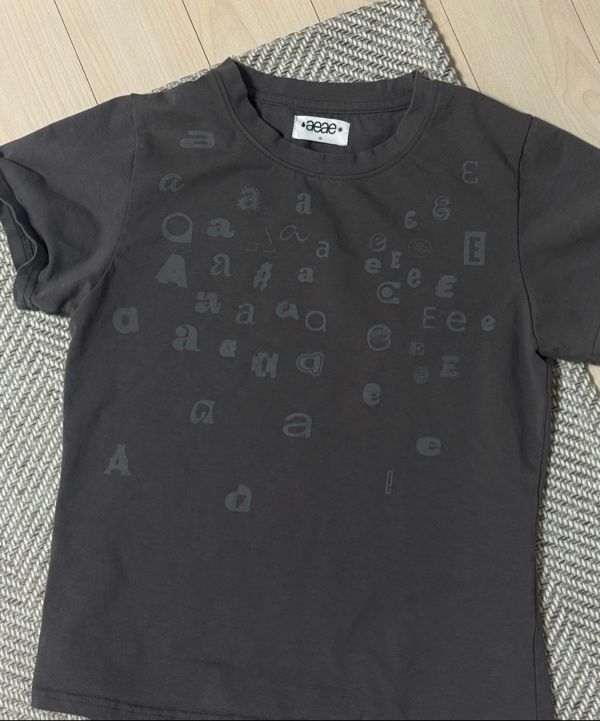 ◆25SS AEAE SCATTERED LETTER TEE/2色◆ MUSINSA | AEAE SCATTERED LETTER TEE [MINT]
