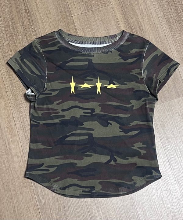 ★AEAE★ STAR SIGN TEE VINTAGE CAMO AE45SWTS012VTC MUSINSA | AEAE STAR SIGN TEE [VINTAGE CAMO]