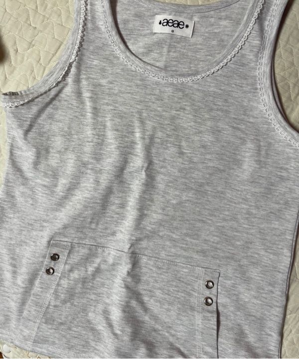 AEAE■LACE POCKET SLEEVELESS■送料込 MUSINSA | AEAE LACE POCKET SLEEVELESS [NAVY]
