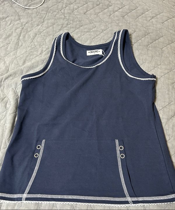 MUSINSA公式 | AEAE LACE POCKET SLEEVELESS [LIGHT GREY]