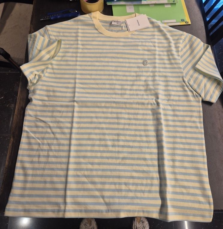 Tシャツ・カットソー COVERNAT Basic Stripe T-shirt Lemon Basic Stripe T-Shirt Lemon - Covernat | 60% - Asian Fashion