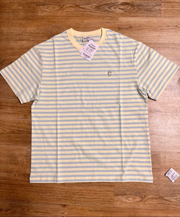 MUSINSA | COVERNAT Basic Stripe T-shirt Lemon
