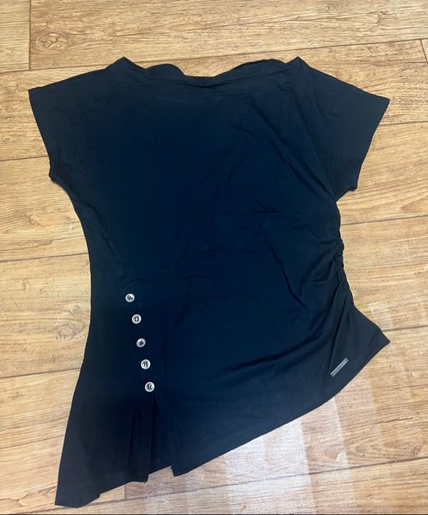 【Miseki SEOUL】25ss Side shirring slit top MUSINSA | MISEKI SEOUL Side shirring slit top BLACK