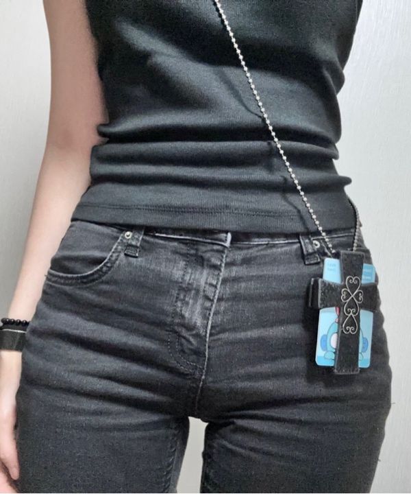 アクセサリー SCULPTOR Cross Hair On Strap Wallet Cross Hair On Strap Wallet Black – SCULPTOR JAPAN