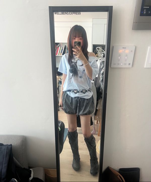 ★SCULPTOR★ Sheriff Cut Out Tee Misty Blue SC25S251BL MUSINSA | SCULPTOR Sheriff Cut Out Tee Misty Blue