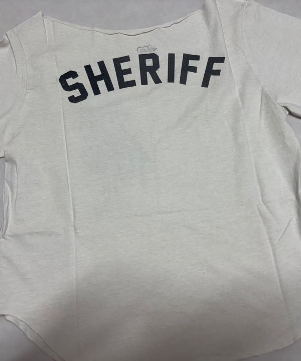 SCULPTOR カットアウトTシャツ MUSINSA公式 | SCULPTOR シェリフカットアウトTシャツ ダーティホワイト