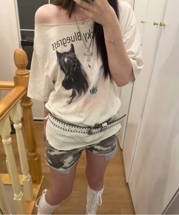 トップス SCULPTOR Sheriff Cut Out Tee Dirty White Sheriff Cut Out Tee Dirty White – Sculptor