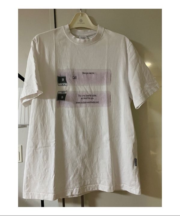 MUSINSA公式 | SCULPTOR お気に入りのライターTシャツ ホワイト