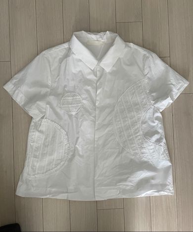 MUSINSA公式 | OHESHIO ポイントフリルシャツ、ホワイト
