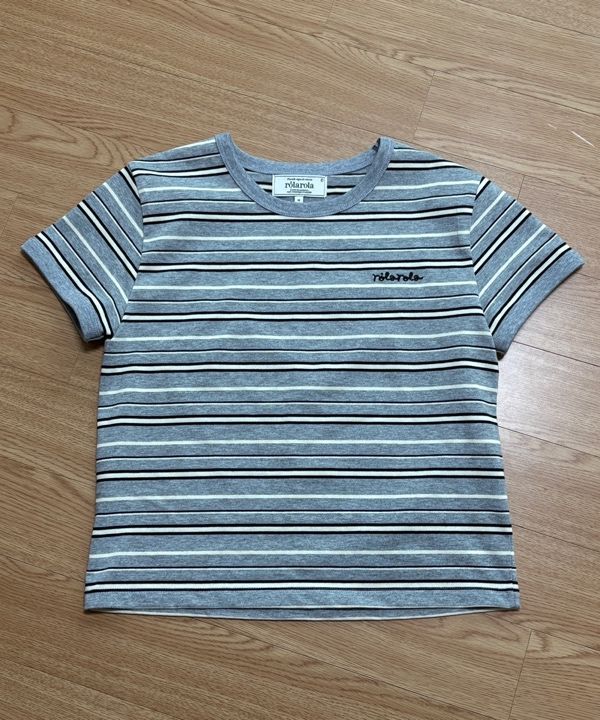 25SS新作ストライプTシャツ【ROLAROLA】STRIPE RINGER T-SHIRT MUSINSA | ROLAROLA STRIPE RINGER T-SHIRT GY+BK