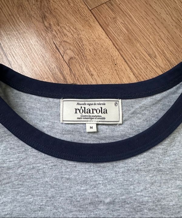 MUSINSA | ROLAROLA MAISON DE ROLA RINGER T-SHIRT GY+NV